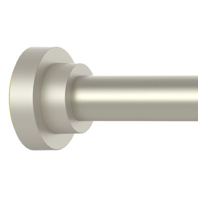 Thestoa Brushed Nickel Shower Curtain Rod Adjustable 43-78 inch, 1"Diameter Spring Tension Curtain Rod No Drill, Anti-Rust Non-Slip Shower Rod for Bathroom Tension Rod
