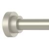 Thestoa Brushed Nickel Shower Curtain Rod Adjustable 43-78 inch, 1"Diameter Spring Tension Curtain Rod No Drill, Anti-Rust Non-Slip Shower Rod for Bathroom Tension Rod view 1