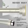 Thestoa Brushed Nickel Shower Curtain Rod Adjustable 43-78 inch, 1"Diameter Spring Tension Curtain Rod No Drill, Anti-Rust Non-Slip Shower Rod for Bathroom Tension Rod view 4