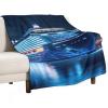 Cruise Ship Soft Faux Fur Throw Blanket - Ocean Wave Flannel Lap Blanket for Couch Sofa Or Bed, Nautical Fuzzy Fluffy Plush Blanket, Super Cozy and Comfy for All Seasons 60"x80" view 1