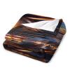Cruise Ship Soft Faux Fur Throw Blanket - Fantasy Ocean Scenery Flannel Lap Blanket for Couch Sofa Or Bed, Passenger Ship Fuzzy Fluffy Plush Blanket, Super Cozy and Comfy for All Seasons 60"x80" view 3