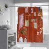 MUKULING Red Bathroom Shower Curtain Set Henri Matisse Studio Interior Landscape Machine Washable Waterproof Shower Curtain Liners Quick Dry W72xL96in view 1