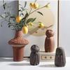 MOOWI Statue Decorations Japanese-Style Retro Ceramic Glaze Ceramic Doll Ornaments Garden Living Room Porch Bookshelf Home Desktop Decorations Home Decor Object view 4