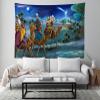 Loccor Jesus Nativity Tapestry Wall Hanging Holy Night Three Kings Desert Camel Birth of Jesus Manger Scene Tapestry Christmas Religious Church Event Banner Home Wall Decor for Bedroom 118''x78'' view 4