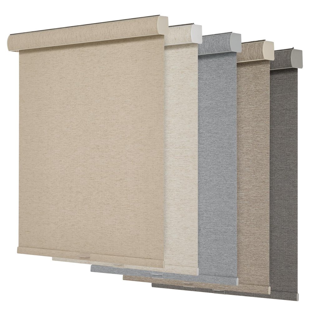 Persilux Blackout Roller Shades for Windows,Cordless,Linen Fabric,Roller Blinds,Thermal Insulated Fabric UV Protection,Window Shades for Home,Office,Bedroom,Door,Blackout-Beige,22.5" W X 84" H