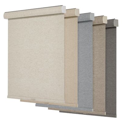 Persilux Blackout Roller Shades for Windows,Cordless,Linen Fabric,Roller Blinds,Thermal Insulated Fabric UV Protection,Window Shades for Home,Office,Bedroom,Door,Blackout-Cream,18" W X 64" H