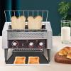 450 Slices/Hour Commercial Conveyor Toaster,2600W Stainless Steel Heavy Duty Industrial Toasters w/Three-ring Heating Tubes,Countertop Electric Restaurant Equipment for Bun Bagel Bread Baked Food view 4