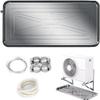 YONGYILI Air Conditioner Drain Pan Kit, Stainless Steel Condensate Drain Pad Air Conditioner Water Drip Tray, Portable Air Conditioner Drain Pan for Collecting and Releasing Water(3p) view 1