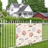 Peachy Cutie All Season Holiday Banner Hanging Flag 47x71in For Wedding Party Christmas Decoration view 3