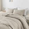 WDCOZY Light Beige Twin Size Quit Bedding Set with 1 Pillow Sham, Lightweight Soft Bedspread Coverlet, Thin Comforter Bed Cover for All Season, 2 Pieces, 68x90 inches view 1
