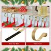 Christmas Stocking Holders for Mantle Set of 6, Non-Slip Adjustable Mantle Stocking Holders, Mantle Fireplace Stocking Hooks, Fireplace Stocking Hangers Set for Party Christmas Decorations, Gold view 3