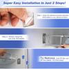 Beuiouer Adjustable Bars RV Secure Adjustable Bars Stainless Steel Rods Food&Drink Stabilizers for RV Refrigerator (2 Pack) view 2