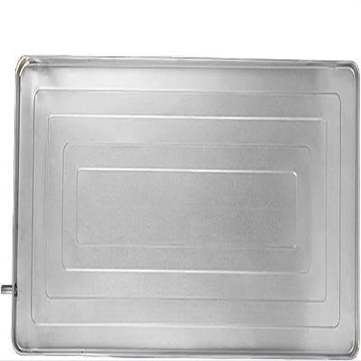 YONGYILI Air Conditioner Condensate Drain Pan, Outdoor Stainless Steel Universal Ac Drip Cushion Water Collecting Drainage Pan, Drain Catch Pan Under Sink Mats(Stainless Steel,3P)