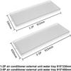 YONGYILI Condensate Drain Pan Plastic Drip Tray, Air Conditioner Drip Pan with Drain Tubing, Drain Fitting Kit for Window Ac and Mini Split Units Heat Pump Systems(3-5p,Hose 300cm) view 2