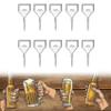 Beuiouer Pack of 10 Bottle Opener Blanks Metal Thread Beer Opener Wooden Bottle Cap Opener view 3