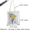 BLUPARK South America Map Tote Bag South America Travel Souvenirs Gifts America Pride Shoulder Bag South America Shopping Bag (SOUTH AMERICA) view 2