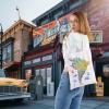 BLUPARK South America Map Tote Bag South America Travel Souvenirs Gifts America Pride Shoulder Bag South America Shopping Bag (SOUTH AMERICA) view 3