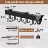 THEGA Pull Out Pots and Pans Organizer, Aluminum Alloy Closet Holder Hanger Rail with Adjustable Hooks, for Cabinet, Closet Tie Rack, Belt Scarf Hanger - for Storage and Organization(46cm/18.11inch) view 3