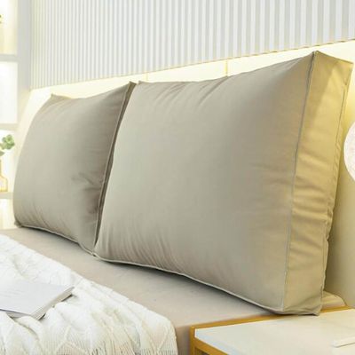 Reading Bed Rest Pillow Large Bolster Cushion Daybed Headboard Backrest Pillow Lumbar Support Pillow Couch Back Cushions Removable Cover Outdoor Back Reading Pillows Wall Pillow(A,90x50cm/35x19in(1pc)