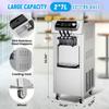 Entcook Commercial Ice Cream Maker, 3 Flavors, 20-28L/H Yield, LCD Panel, Auto Clean, 2200W Countertop Soft Serve Machine w/ 2x7L Hopper, Frozen Yogurt Maker for Restaurant Snack Bar US plug view 4