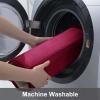 Buganda Meomry Foam Bathroom Mat and Toilet Rugs U-Shaped, Bath Rug Size 35.4 x 24 and Toilet Rugs Size 24 x 20 in Burgundy, 2 Item Bundle view 4