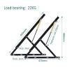 2Pcs Furniture Hardware Bed Gas Spring Storage Bed Lift Mechanism Kit Hydraulic Bed Mechanism Folding Bed Lifting Mechanism Gas Spring Bed Storage Lift Kit Heavy Duty Gas Spring Strut(Black,600mm) view 2