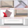 Ubitree 39.3" L Integrated Door Sweep with Brush, Self-Adhesive Under Door Draft Stopper, Insulates Against Dust/Noise/Air, Grey 1.2" W view 3
