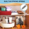 Spring Tension Rod, Goowin Small Tension Rod, 5/8" Diameter No Drilling Expandable Short Tension Rods Spring Rods, Tension Rods for Closet, Cupboard, Hanging Clothes, White, 5 Pack (12-20 inch) view 4
