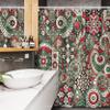 Ambesonne Christmas Stall Shower Curtain, Jumble Design of Leafy Atmosphere Xmas Floral and Winter Bells Party, Fabric Bathroom Decor Set with Hooks, 54" W x 78" L, Dark Pink Laurel Green view 3