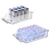 2pcs Refrigerator Storage Box Stackable Food Storage Rack Refrigerator Organizers and Storage Beer Beverage Storage Box Fruit Vegetables Pantry Bins for Kitchen view 1