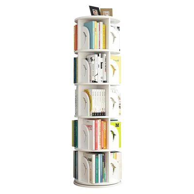 UINGBPXT Corner Bookshelf 360 Rotating Bookshelf Round Standing Bookcase Large Capacity Book Rack Multi-Layer Bookshelf Organizer for Kids Perfect Display