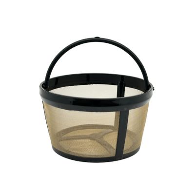 TRONMEI 4-6 Cup Reusable Coffee Filter - BPA Free, Fits Mr. Coffee, Black+Decker, Walmart Mainstays & Most 4-6 Cup Basket-Style Coffee Makers (1-Pack)