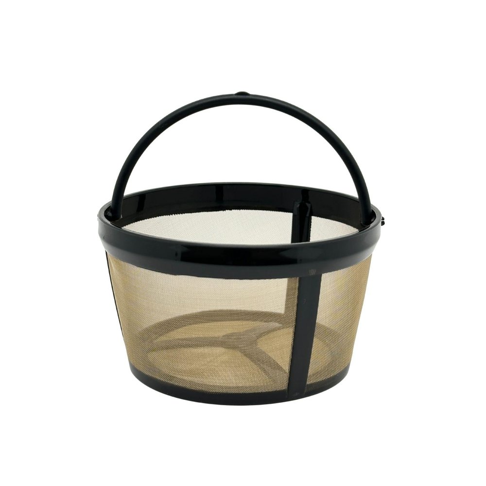 TRONMEI 4-6 Cup Reusable Coffee Filter - BPA Free, Fits Mr. Coffee, Black+Decker, Walmart Mainstays & Most 4-6 Cup Basket-Style Coffee Makers (1-Pack)