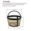 TRONMEI 4-6 Cup Reusable Coffee Filter - BPA Free, Fits Mr. Coffee, Black+Decker, Walmart Mainstays & Most 4-6 Cup Basket-Style Coffee Makers (1-Pack) view 2