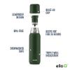 Ello Therma 32oz Insulated Stainless Steel Thermos for Hot & Cold Beverages with Leak Proof Lid & Built-in Cup, Triple Wall Insulation, Hot 24 Hrs, Perfect for Coffee,Tea, Dishwasher Safe, Green view 3