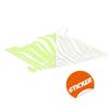 Glow In Dark Banksy Barcode Shark Wall Sticker - Night Glowing Swimming Fish Under Bar Code Vinyl Decal 24 x 10 view 2