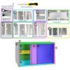 Wall Cabinet for Commercial Kitchen | Stainless Steel Durable and Easy to Clean Storage Shelf Solution for Restaurant Hotel (55.1x15.7x39.3 Inch) view 3