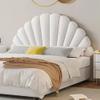 XLIHAWY Anti Collision Wall Padding, Soundproof Upholstered Headboard Decoration, Playroom Bedroom Wall Cushion for Nursery Wall Protection(White,78.7x23.6in) view 2
