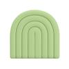 XLIHAWY 3D Kids Anti-Collision Wall Padding, Home Nursery Decorative Wall Panels, 3cm Thick Headboard Wall Stickers, Self- Adhesive Wall Cushion(Green,15.75x15.75in/3pcs) view 1