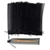 Beuiouer 50Pcs Black Hand Fan Organza Bags 2 X 10 inch Sheer Halloween Drawstring Pouches Folding Fan Bags view 1