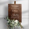 Welcome To Our Wedding Sign Decal - Custom Name Vinyl Sticker For Mirror Wedding Ceremony 54 x 37 view 1