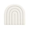 XLIHAWY 3D Kids Anti-Collision Wall Padding, Home Nursery Decorative Wall Panels, 3cm Thick Headboard Wall Stickers, Self- Adhesive Wall Cushion(White,15.75x15.75in/3pcs) view 1