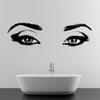 Woman Eyes Sticker Bedroom Wall Decor For Women - Female Eye Lash Beautiful Room Eyebrow Decal 94 x 27 view 1