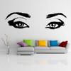 Woman Eyes Sticker Bedroom Wall Decor For Women - Female Eye Lash Beautiful Room Eyebrow Decal 94 x 27 view 2