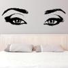 Woman Eyes Sticker Bedroom Wall Decor For Women - Female Eye Lash Beautiful Room Eyebrow Decal 94 x 27 view 4