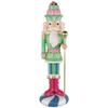 Northlight Pastel Christmas Candy Nutcracker King - 21.75" - Green view 1
