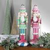 Northlight Pastel Christmas Candy Nutcracker King - 21.75" - Green view 3
