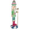 Northlight Pastel Christmas Candy Nutcracker King - 21.75" - Green view 4