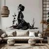 Geisha Silhouette Wall Decal Sticker - Elegant Japanese Art Decals 46 inches view 3