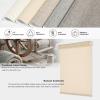 Tonature 100% Blackout Roller Blinds Cordless Shades with Natural Linen Fabric,Roller Blinds for Indoor Windows,Custom Blinds & Shades for Home,Bedroom,75" W X 84" H,Beige(Blackout) view 2